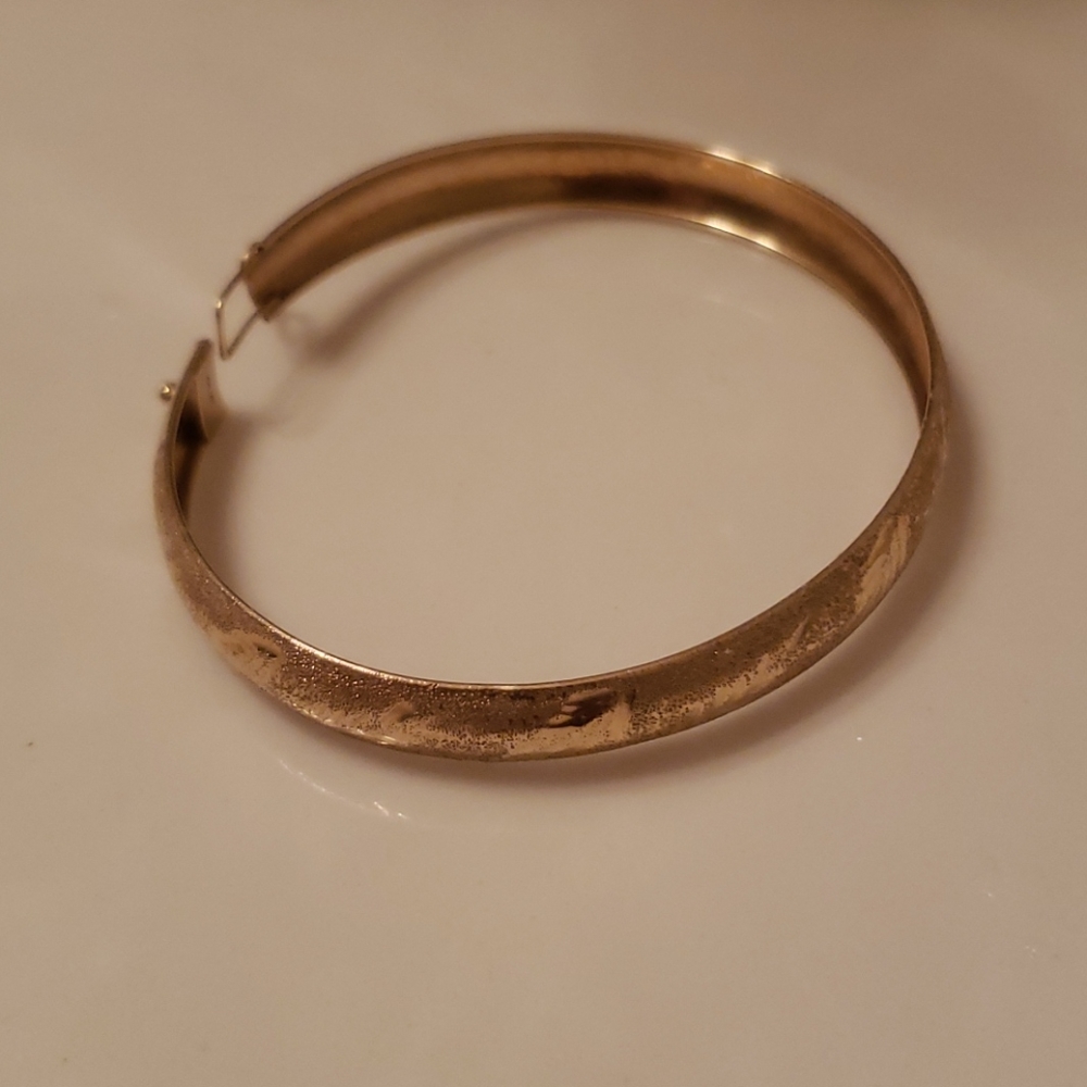 Flexible Solid Gold 10k Bracelet - image 2